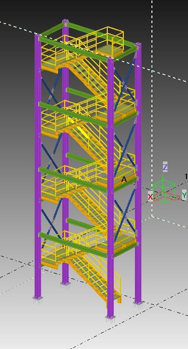 Ağır Çelik Merdiven
